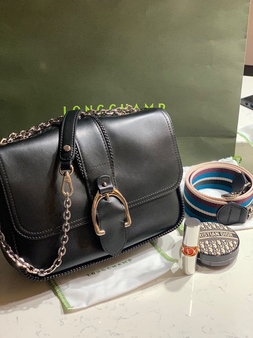 Authentic!! Longchamp Amazone Leather Crossbody Bag. Pristine condition ...
