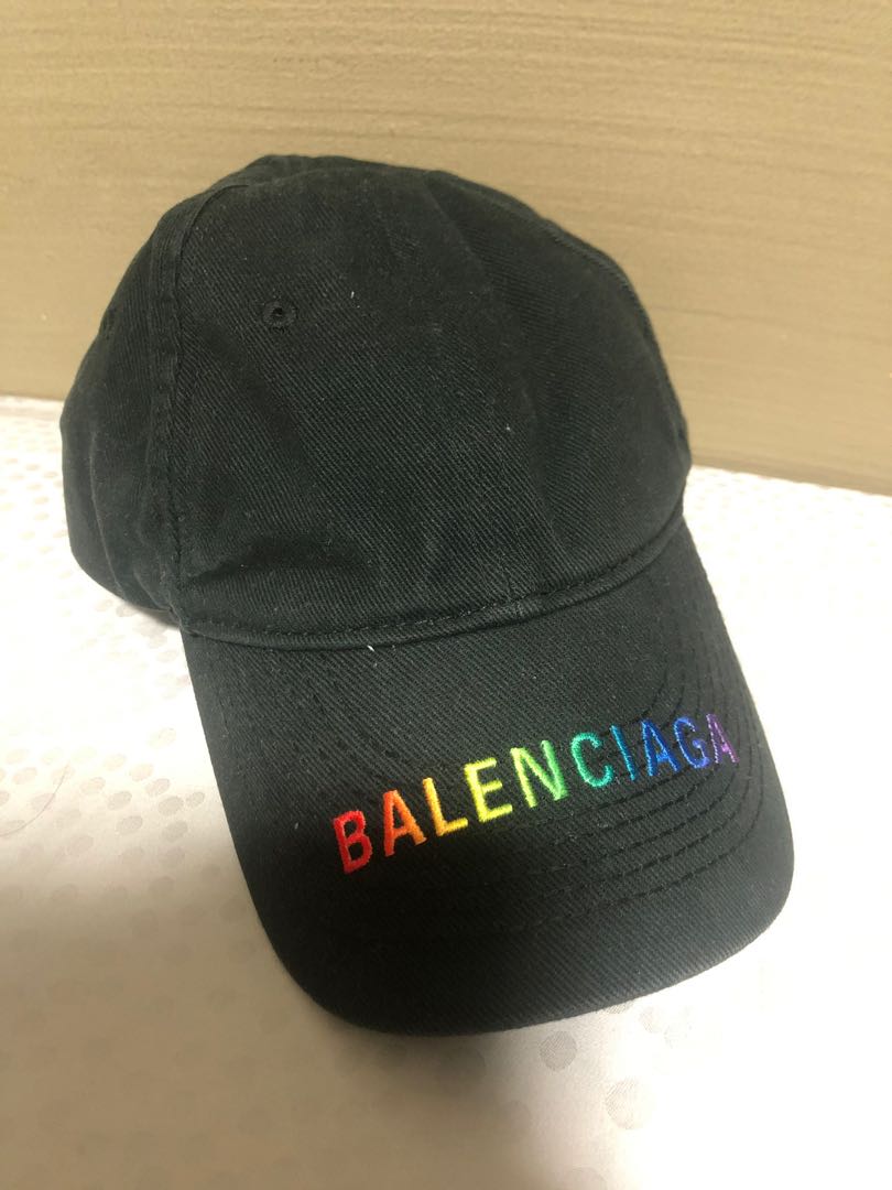 Balenciaga Rainbow Cap, Men's Fashion 