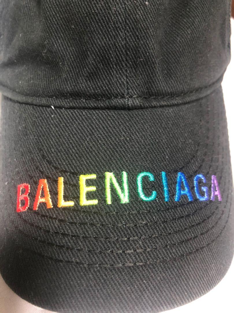 Rainbow balenciaga hat on sale
