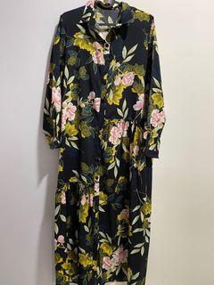 Black floral dress