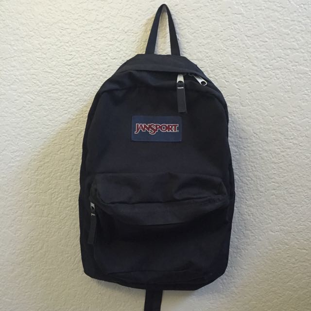 Classic black 2025 jansport backpack