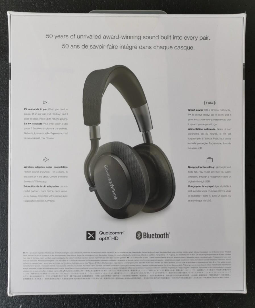 Bowers Wilkins PX Wireless Active Noise Cancelling Headphones