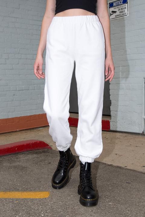 Brandy melville on sale white sweatpants