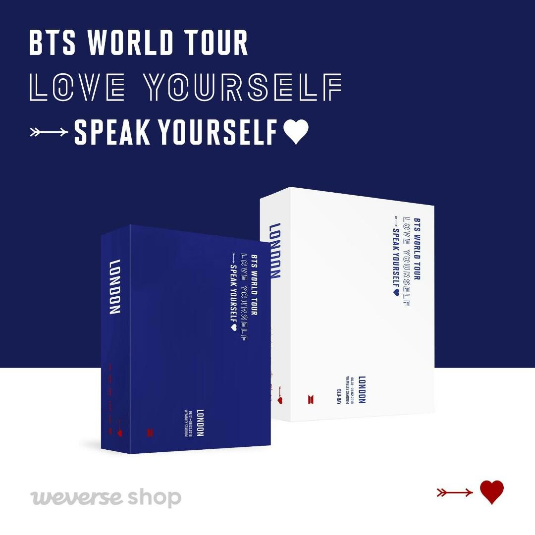 BTS WORLD TOUR LOVE YOURSELF: SPEAK YOURSELF LONDON DVD OFFICIAL PRE-ORDER,  Hobbies  Toys, Memorabilia  Collectibles, K-Wave on Carousell