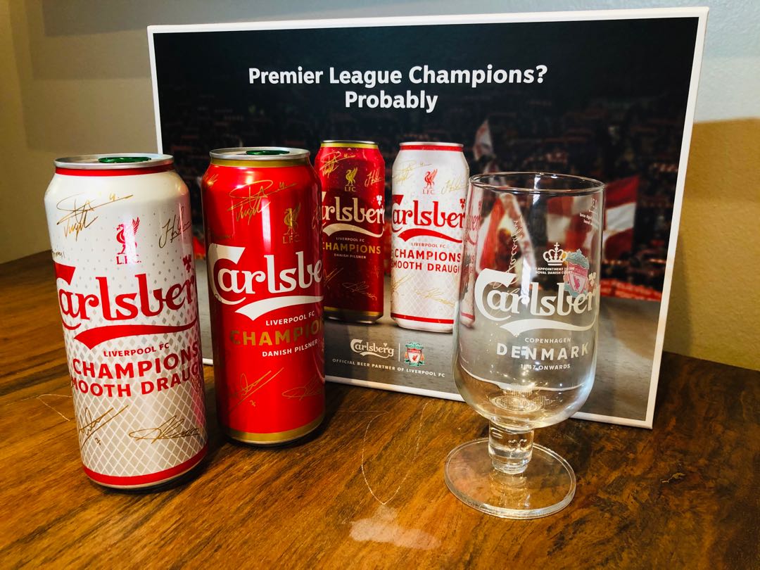 Carlsberg lfc champions glass sale