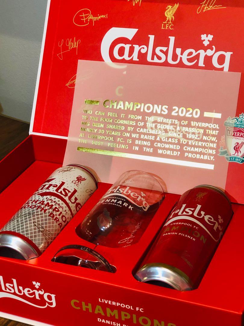 Carlsberg launches red beer sale can for liverpool fc win