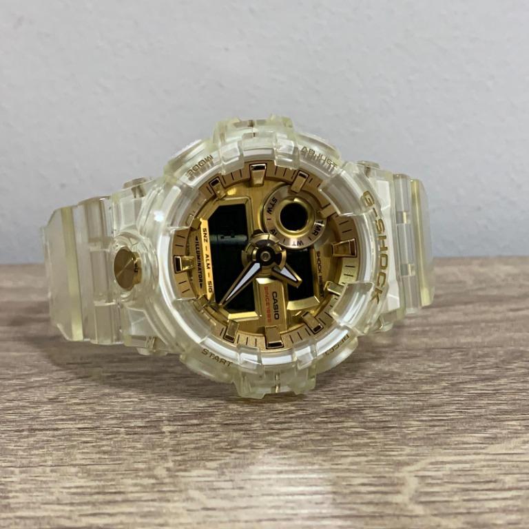 Casio 35th Anniversary GA 735E 7A GA 735 Glacier Gold Skeleton G