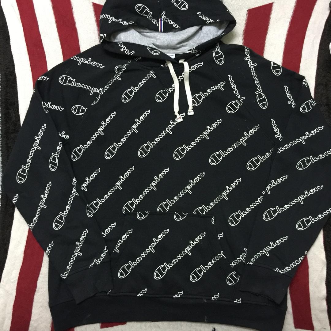 Champion full new arrivals print hoodie