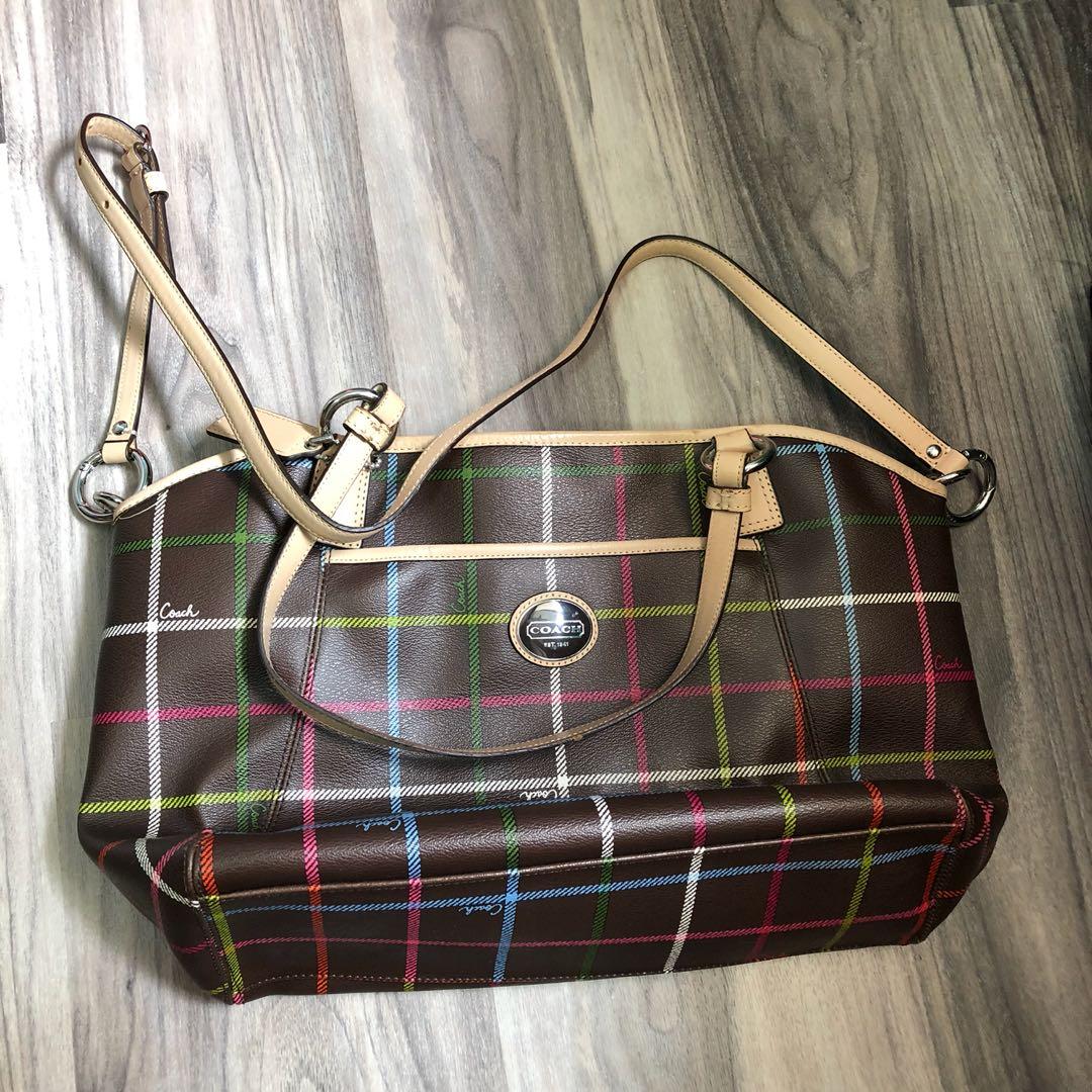 coach plaid handbags