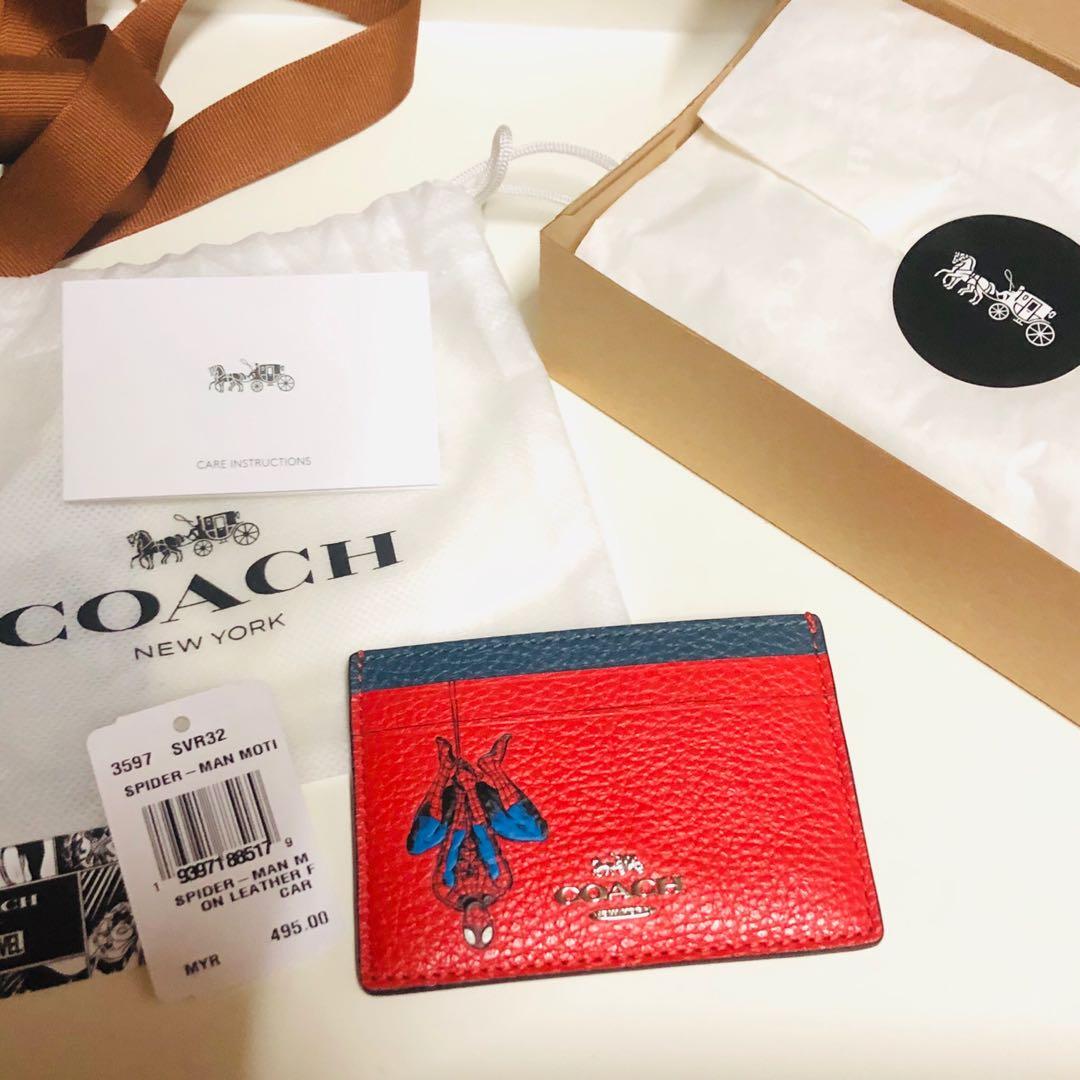 Coach spiderman card on sale case