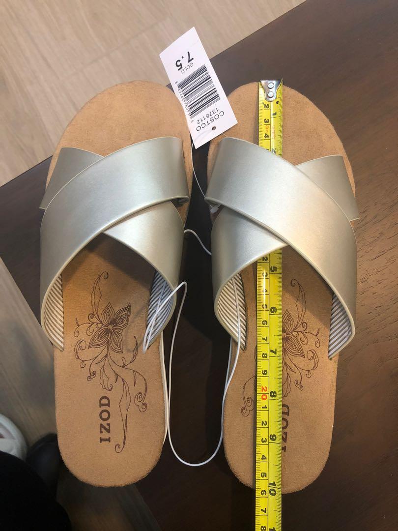 Costco IZOD Women's Strap Sandals (Gold), Women's Fashion, Footwear, Flats  & Sandals on Carousell