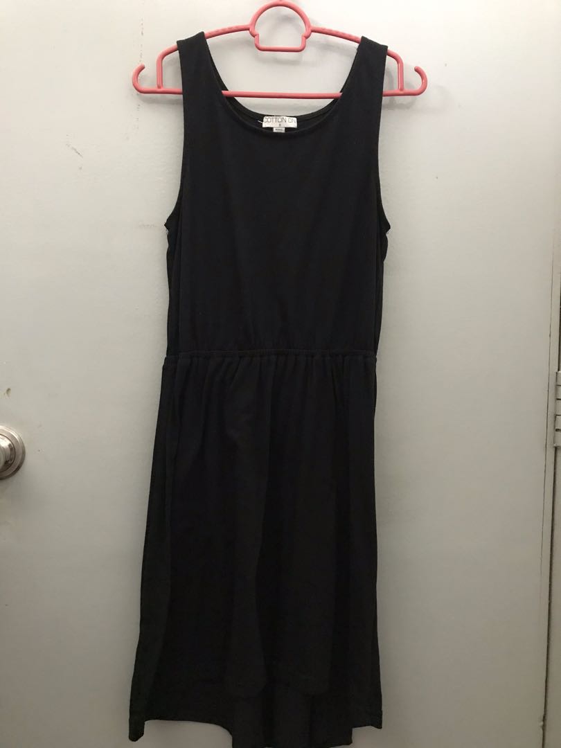 cotton on black dress