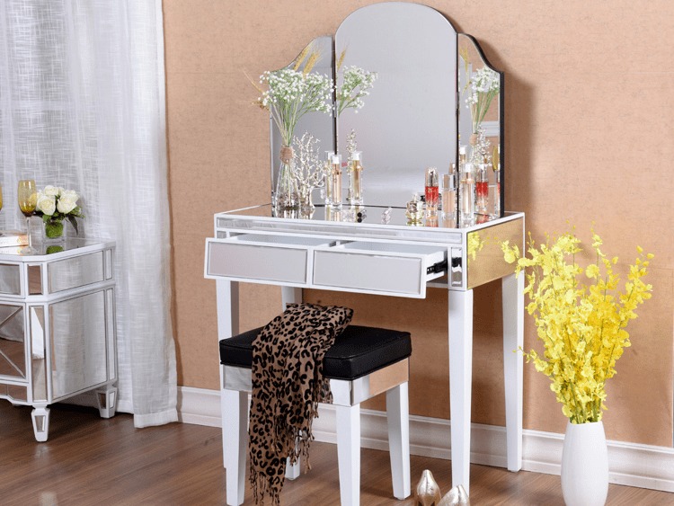 Mirrored cheap vanity mirror