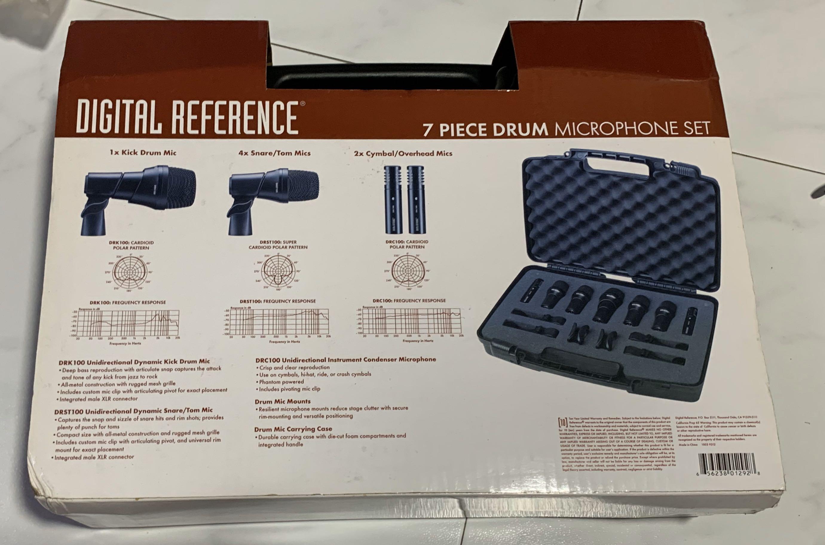 Digital Digital Reference DRDK7 7 Piece Drum Mic Kit