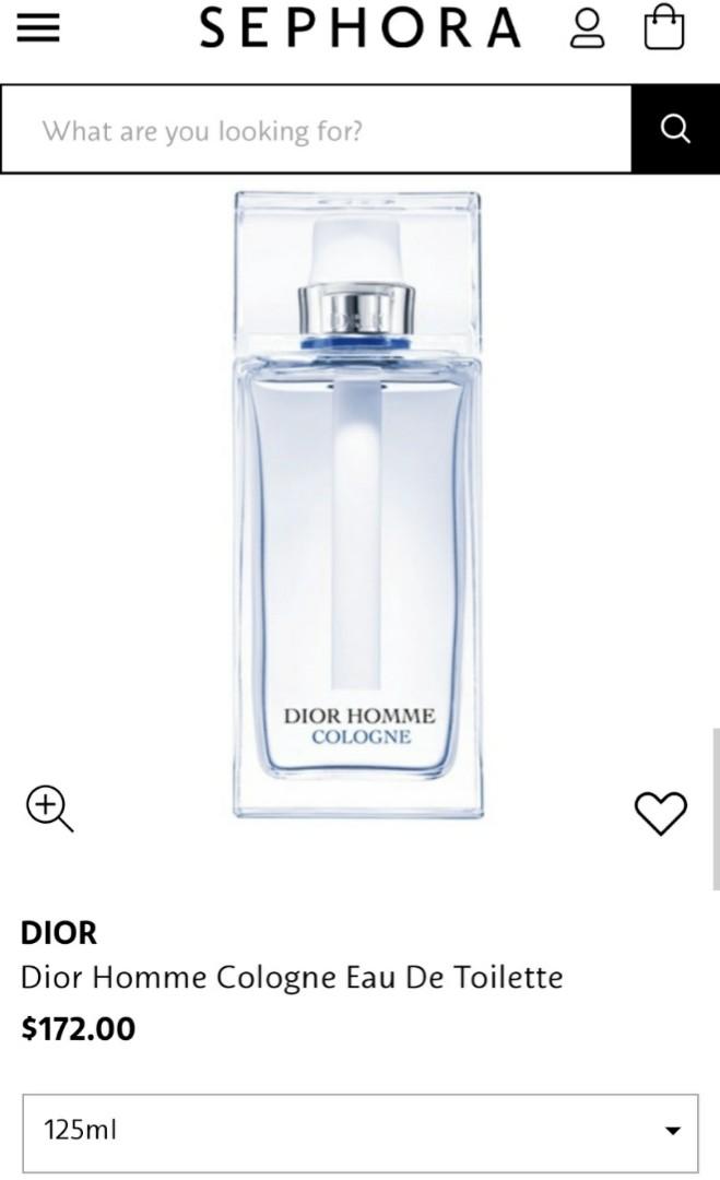 Sephora dior clearance homme cologne