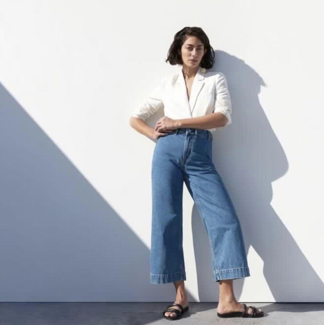Everlane wide leg denim clearance