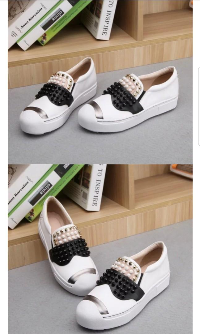 studded platform sneakers