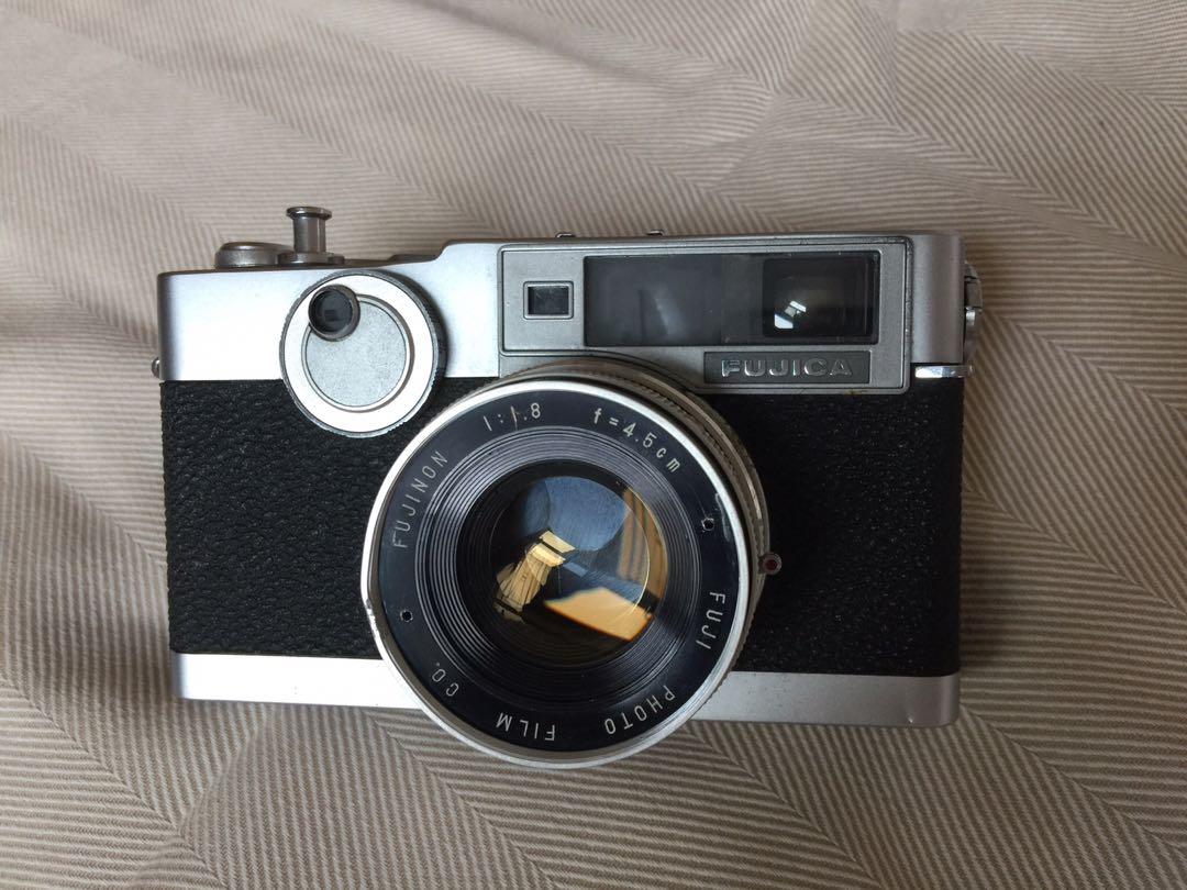 Fujica V2 旁軸疊影菲林相機rangefinder film camera, 攝影器材, 相機