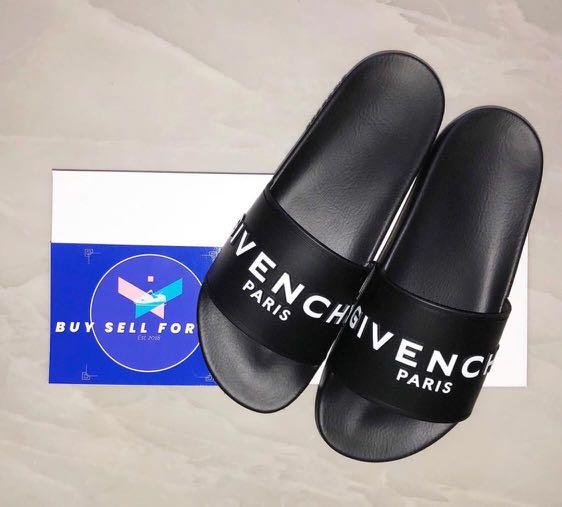 Givenchy 3D Logo Slides Men s Fashion Footwear Flipflops and Slides on Carousell