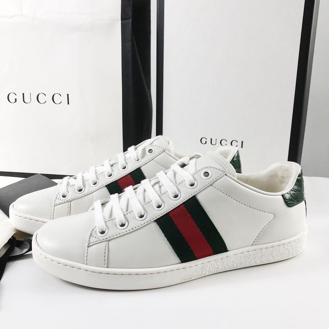Authentic GUCCI ACE Leather SNEAKERS 