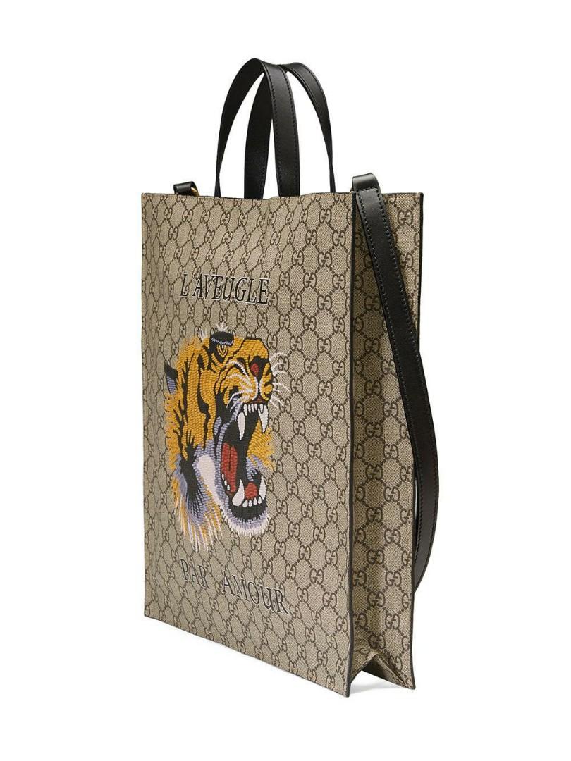 GUCCI TIGER TOTE, Luxury, Bags 