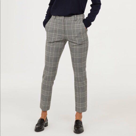 H M Checkered Pants Women s Fashion Bottoms Other Bottoms on