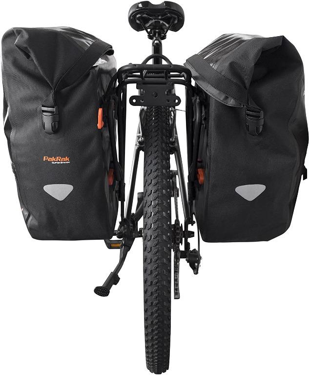 Ibera Bicycle Bag Pakrak Clip On Quick Release All Weather Bike Panniers Pair Includes Rain Cover Ibera Bike Pannier Bag Pakrak Clip On Quick Release Waterproof Bicycle Panniers Pair Bicycles Pmds Parts Accessories