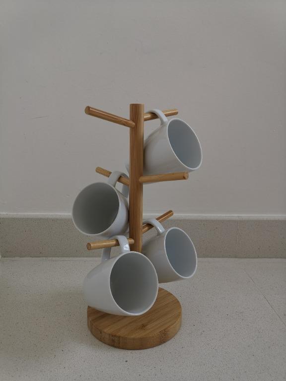 IKEA OSTBIT Mug stand with 4 V RDERA mugs Furniture Home Living