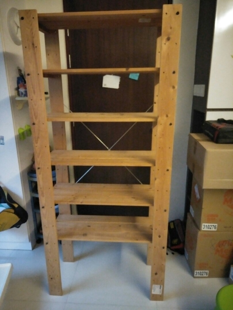 Ikea wooden shelf, Furniture & Home Living, Furniture, Shelves