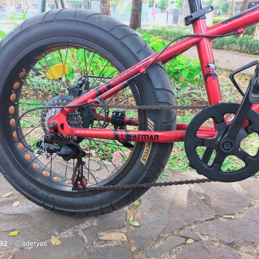  Jual  murah  aja Sepeda  fatbike merek Wimscyle Frame HiTen 