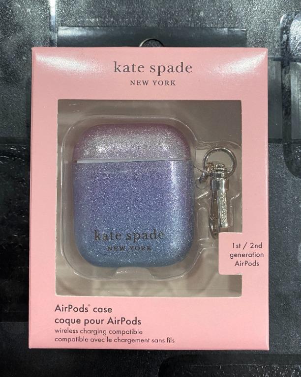 Kate Spade New York AirPods Case - Ombré Glitter Pink, Mobile Phones &  Gadgets, Mobile & Gadget Accessories, Cases & Sleeves on Carousell