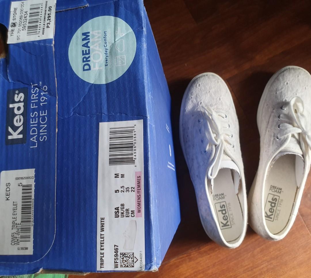 keds eyelet lace sneakers