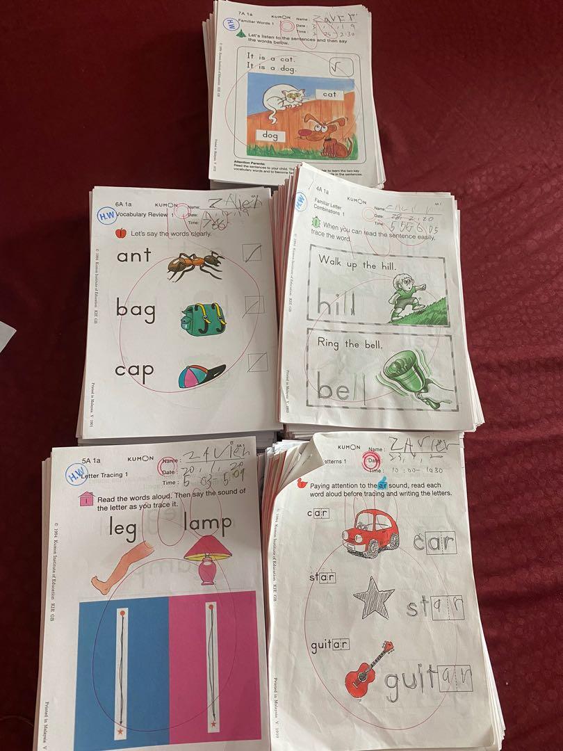 Kumon English Worksheets , Hobbies & Toys, Books & Magazines, Assessment Books On Carousell
