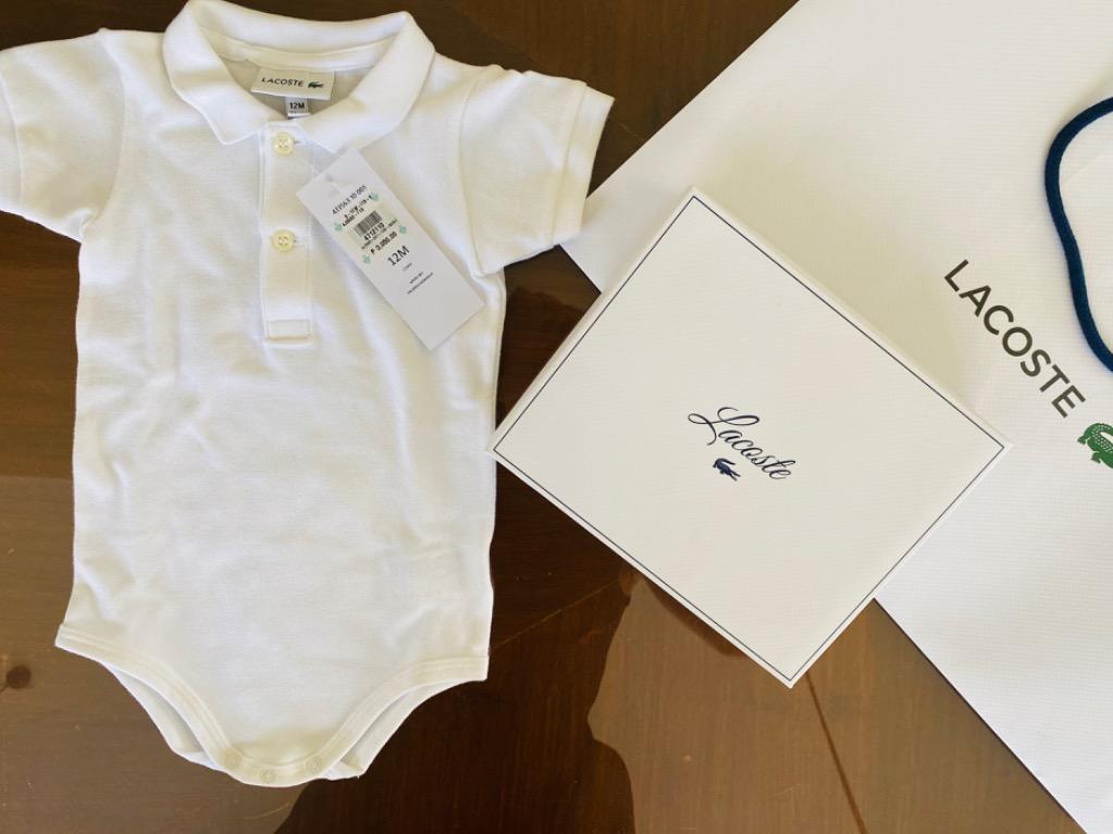 Lacoste best sale baby onesie