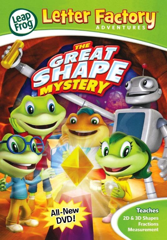 Leap Frog Letter Factory Adventures The Great Shape Mystery Dvd For 3 6 Years Music Media Cd S Dvd S Other Media On Carousell - leapfrog letter factory song roblox id