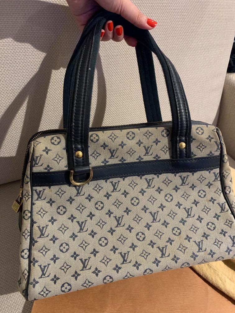 LV Louis Vuitton Josephine Pm Blue Authentic, Luxury, Bags
