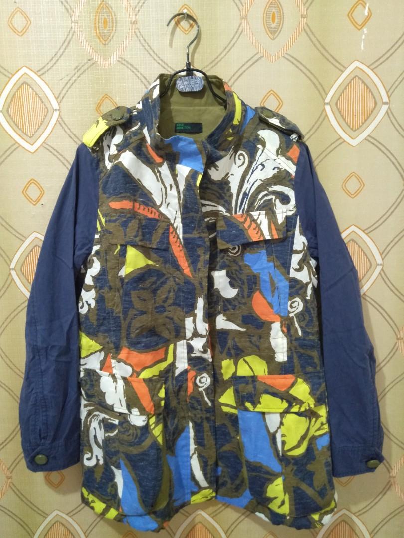 Carousell99 M Stile Benetton Jacket Parka Fesyen Wanita Pakaian Wanita Baju Luaran di Carousell