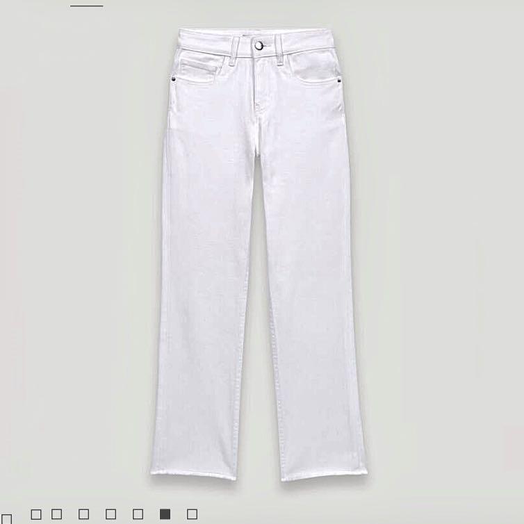 trendy white jeans