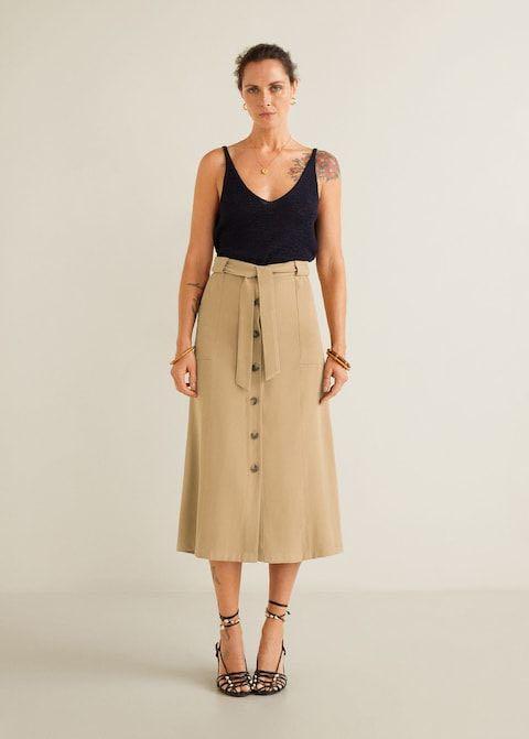 Mango button midi (Category: Sleeveless) located in Singapore. Submitted by summer_snow_90 (Listing ID 1034515084, Image 1). Description: Colour : black Price is negotiable .