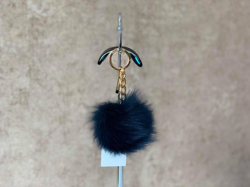 MICHAEL KORS 32H3MKCK4F FUR POM POM KEY CHARM Luxury Accessories