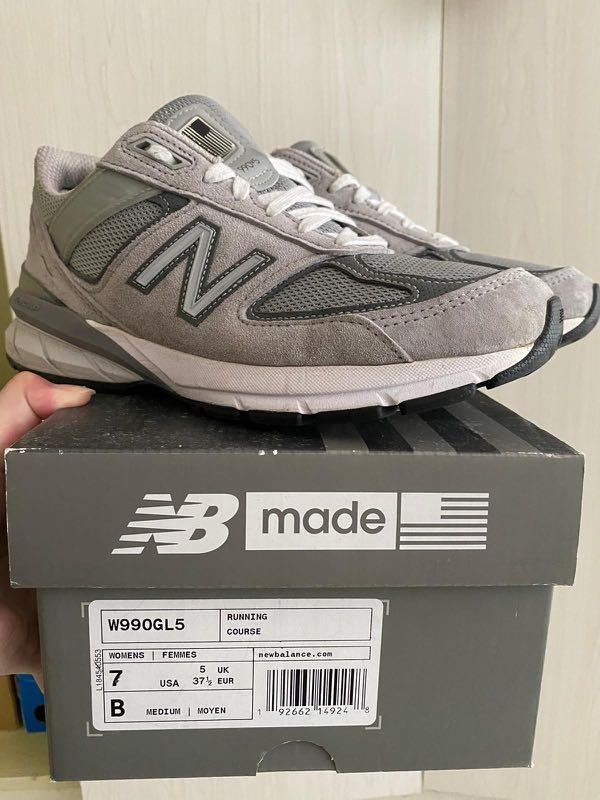 NEW BALANCE 990v5 US 7 EU 37.5 GREY, Women's Fashion, Shoes, Sneakers on  Carousell