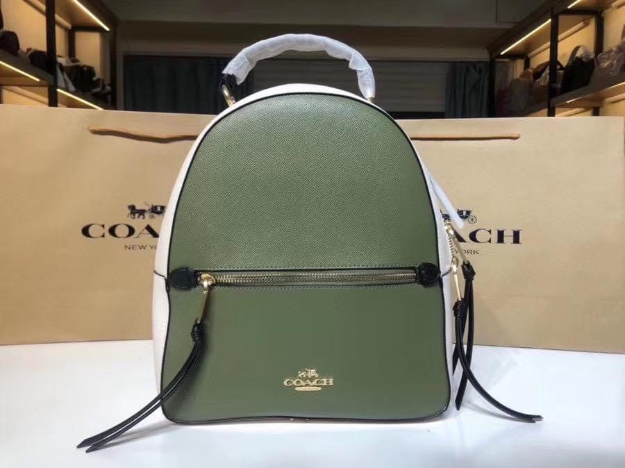 Coach backpack green Clearance