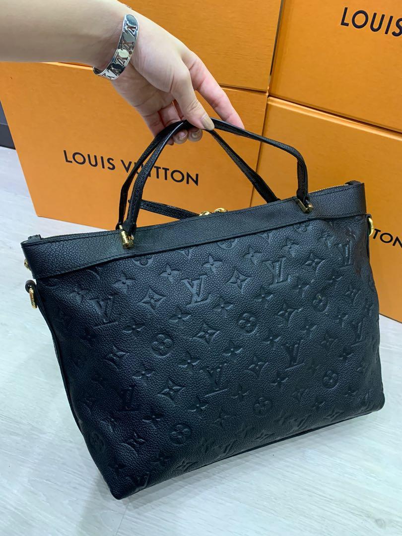 Louis Vuitton Black Monogram Empreinte Leather Bastille MM