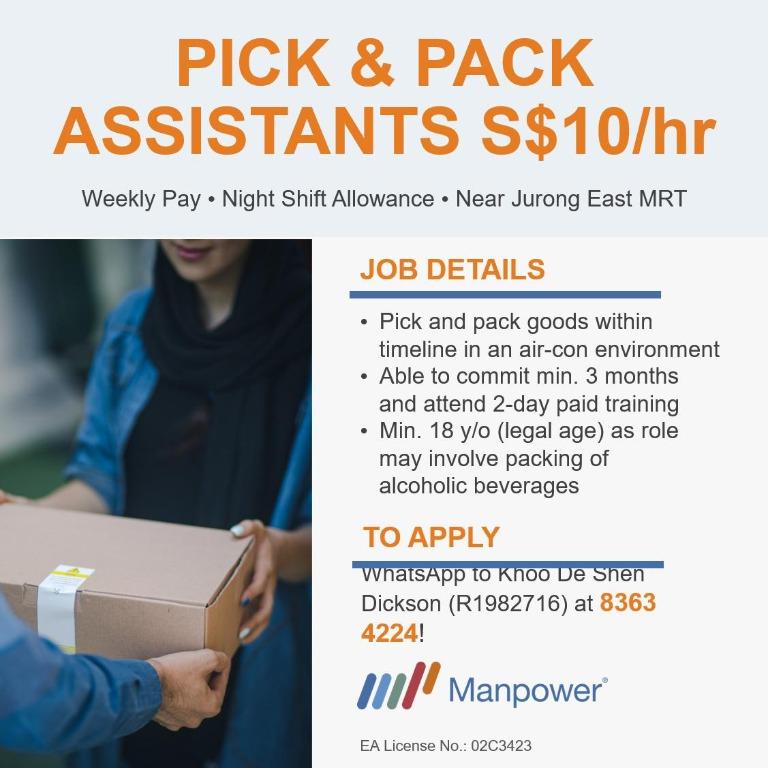 Pick Pack Assistant Jobs Warehouse Logistics On Carousell