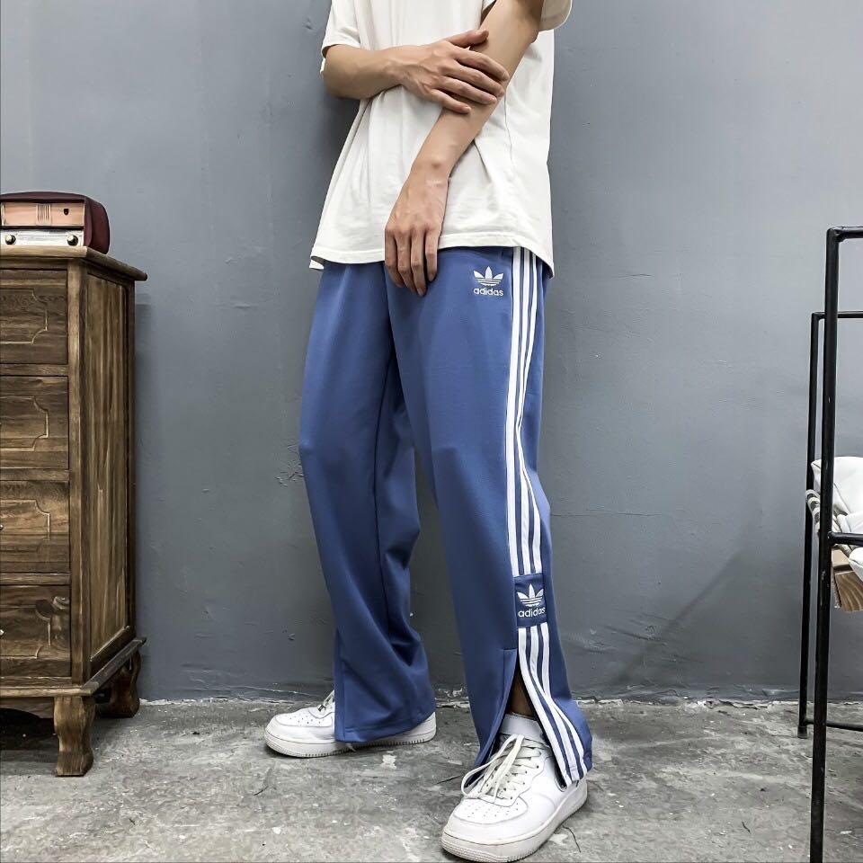 Adidas Original Men Long Pants Loose Joggers Cotton Trouser, Women's Bottoms, Jeans & Leggings on Carousell