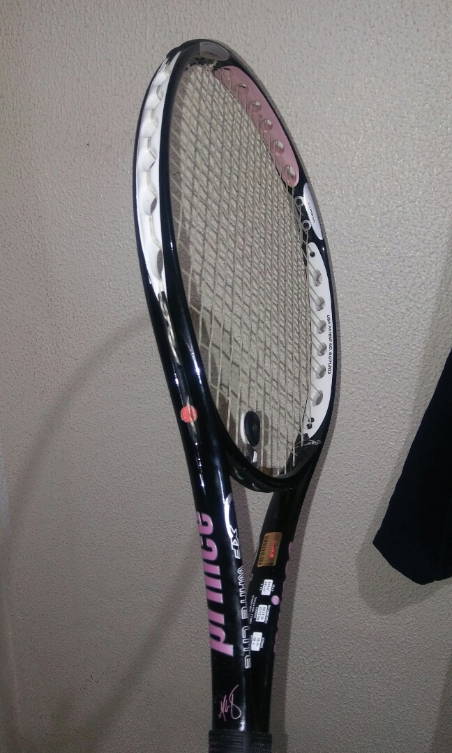 prince white ls 100 tennis racket