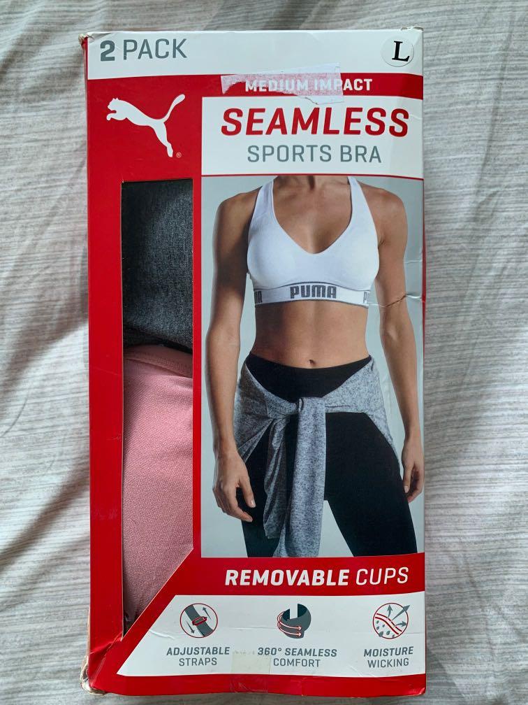  PUMA Womens Seamless Sports Bra with Removable Cups