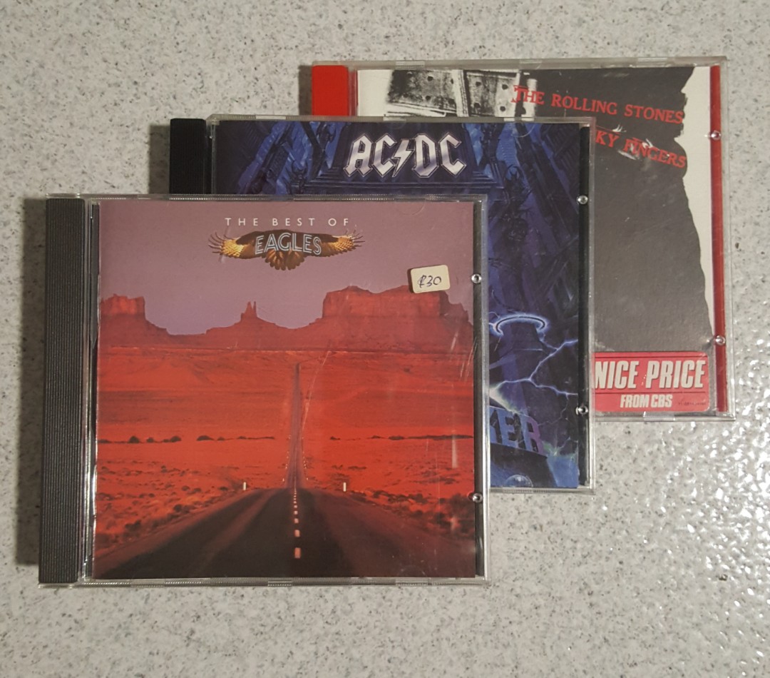 (Rare) Acdc, eagles, rolling stones, Hobbies & Toys, Music & Media ...
