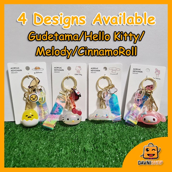 Ready Stock ORIGINAL Sanrio Keychain/ Cute Keychain/ Miniso Sanrio