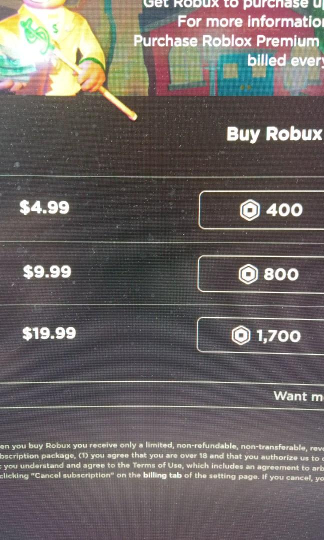 Roblox Robux Read Desc Toys Games Video Gaming In Game Products On Carousell - sellrobuxcom buying 500k robux daily w btc paypal